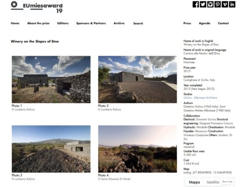 Cantina Planeta Candidatura al Premio Mies van der Rohe