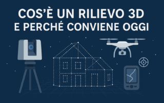 Rilievo 3D con drone, laser scanner